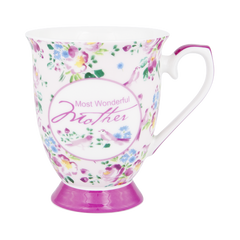 ASHDENE Mug Mum's The Word Pretty Pink Mother