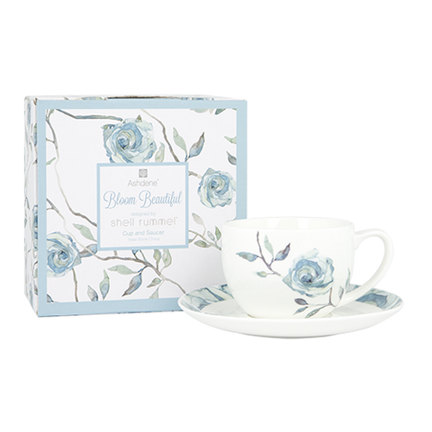 ASHDENE Teacup & Saucer Bloom Beautiful (Bone China)
