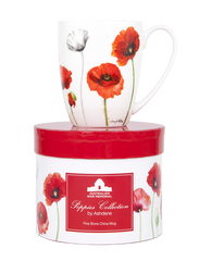 ASHDENE Coupe Mug  Poppies (Bone China)