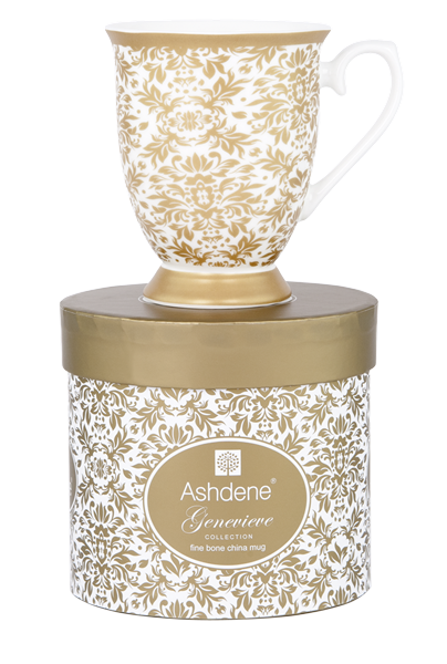 ASHDENE Mug Genevieve Brocade Gold