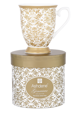 ASHDENE Mug Genevieve Brocade Gold
