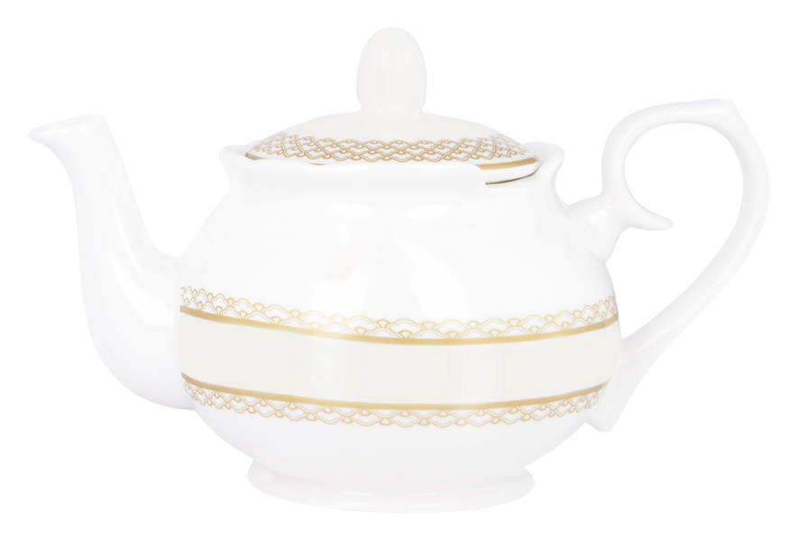 ASHDENE Madame Butterfly Tea Party Ivory Bone China Teapot