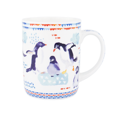 ASHDENE Mug  Deep Blue Penguin Play
