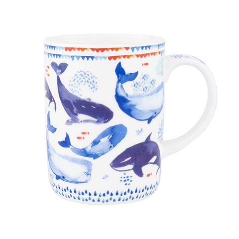 ASHDENE Mug  Deep Blue Whale Tales