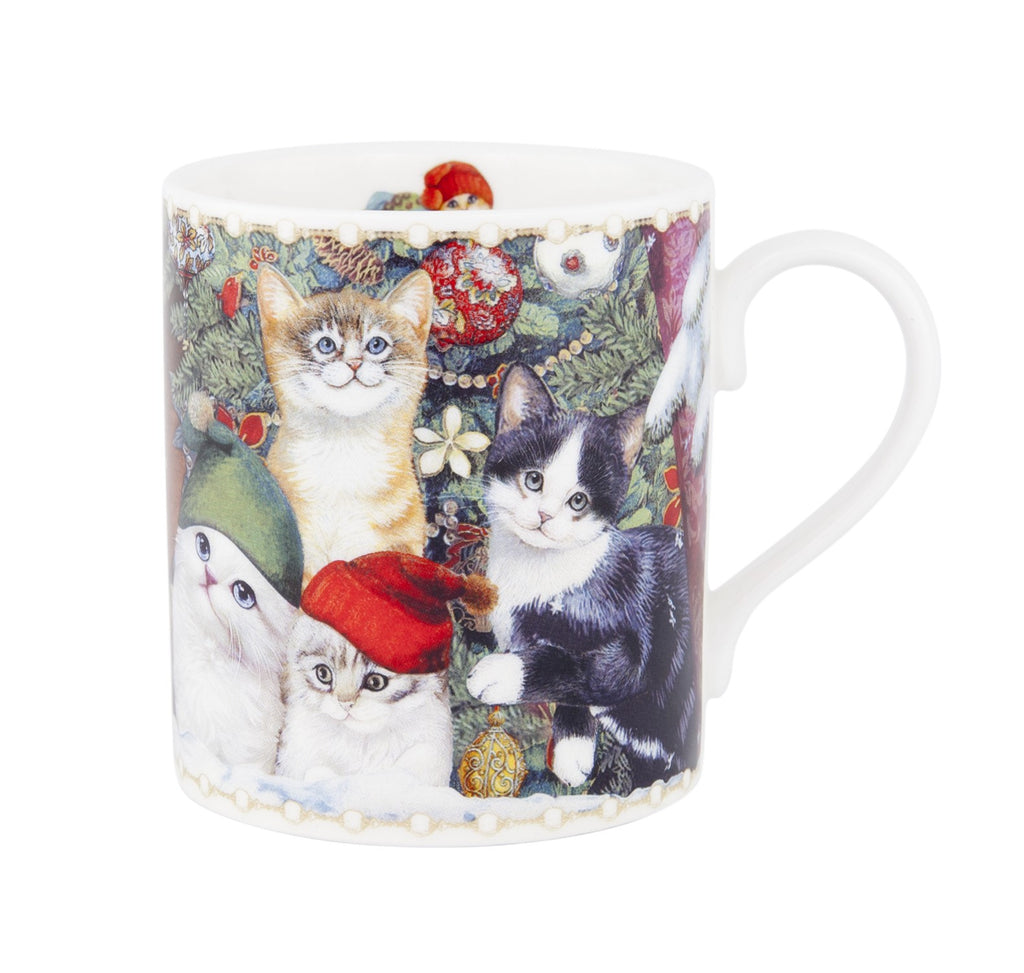 ASHDENE Mug Traditional Christmas Pussycats