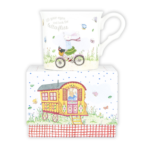 ASHDENE Mug Ruby Red Shoes Butterflies