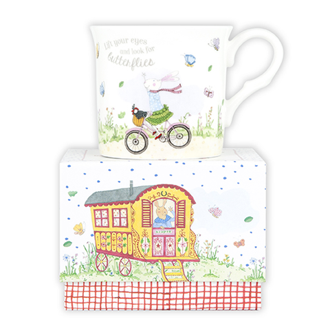 ASHDENE Mug Ruby Red Shoes Butterflies