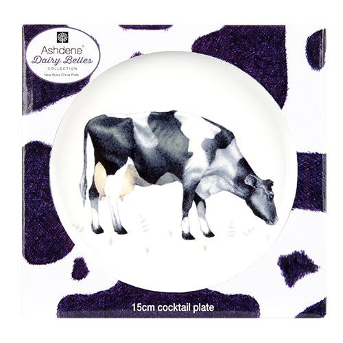 ASHDENE Cocktail Plate Dairy Belles