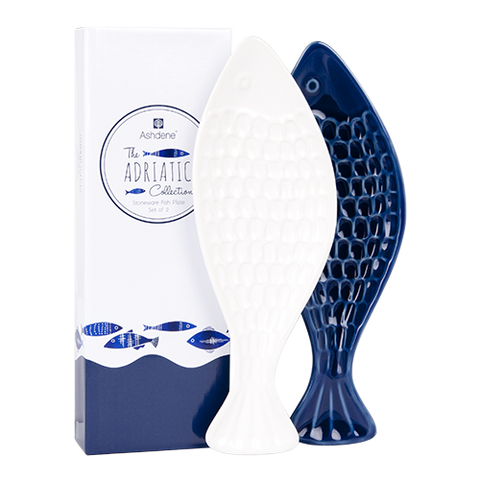 ASHDENE Fish Plates Adriatic (pair)