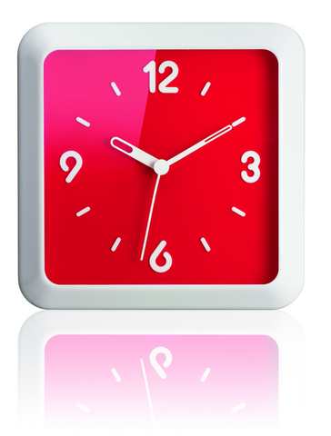 GUZZINI OROLOGIO Times Square Wallclock Red