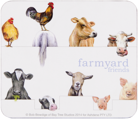 ASHDENE Coasters Farmyard Friends