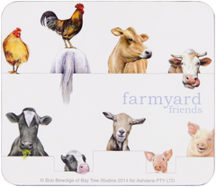ASHDENE Coasters Farmyard Friends