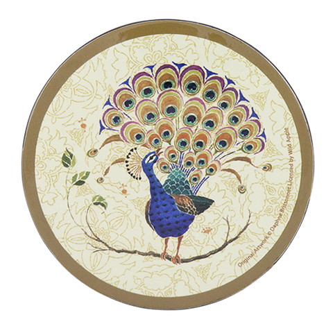 ASHDENE Coasters Peacock Fantasy  (round)
