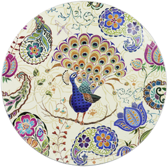ASHDENE Placemats Peacock Fantasy  (round)