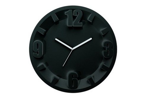 GUZZINI OROLOGIO 3-6-9-12 Wallclock Black