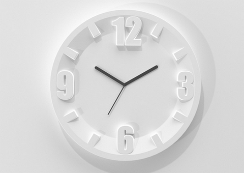 GUZZINI OROLOGIO 3-6-9-12 Wallclock White
