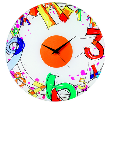 GUZZINI OROLOGIO Number Clock Multi Coloured
