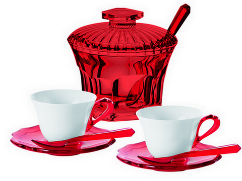 GUZZINI BELLE EPOQUE Tea Set Red