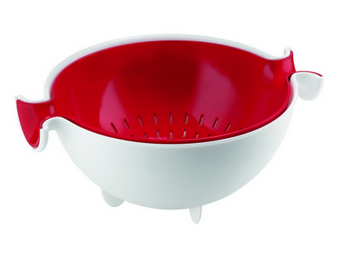 GUZZINI MY KITCHEN Colander And Bowl Set Red