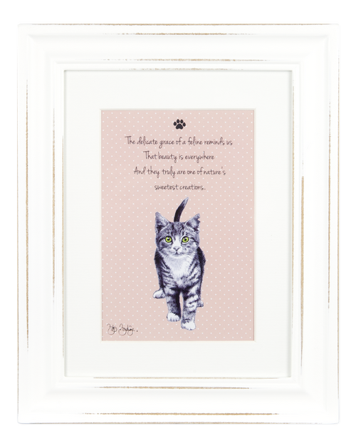 ASHDENE Framed Print It's All About Meow Pink