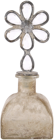 ASHDENE Bottle Flower Gold Frosted