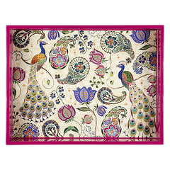 ASHDENE Extra Large Tray  Peacock Fantasy