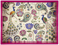 ASHDENE Extra Large Tray  Peacock Fantasy