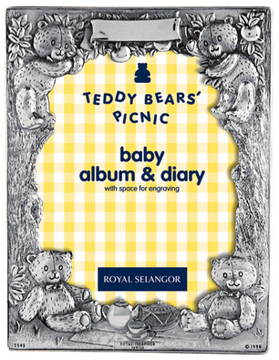 ROYAL SELANGOR Teddy Bears' Picnic Baby Album and Diary