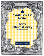 ROYAL SELANGOR Teddy Bears' Picnic Baby Album and Diary