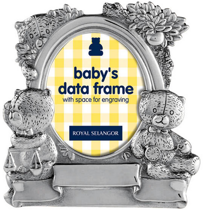 ROYAL SELANGOR Teddy Bears' Picnic Photoframe 2R Baby Data