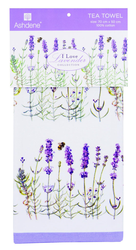 ASHDENE Tea Towel I Love Lavender