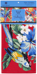 ASHDENE Tea Towel Madame Butterfly Tropical