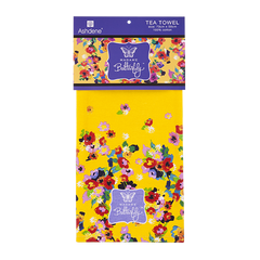 ASHDENE Tea Towel Madame Butterfly Retro Floral