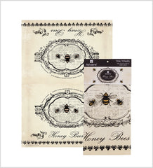 ASHDENE Tea Towel Honey Bees