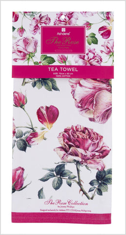 ASHDENE Tea Towel The Rose Matisse Stripe