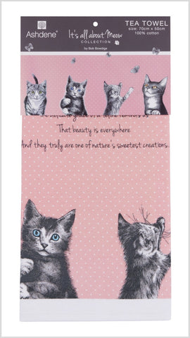 ASHDENE Tea Towel It's All About Meow