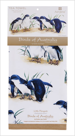 ASHDENE Tea Towel Birds of Australia Little Penguin