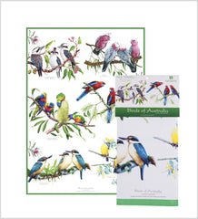 ASHDENE Tea Towel Birds of Australia Mixed