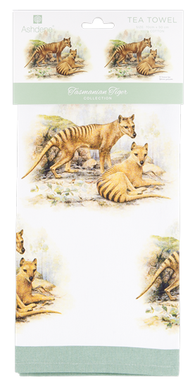 ASHDENE Tasmanian Tiger Tea Towel