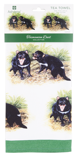 ASHDENE Tasmanian Devil Tea Towel