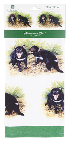 ASHDENE Tasmanian Devil Tea Towel