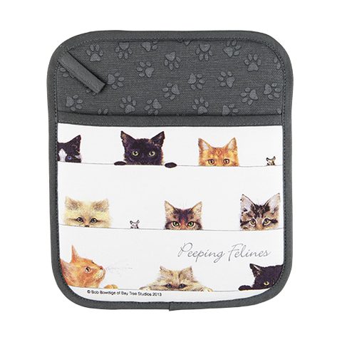 ASHDENE Pot Holder Peeping Felines