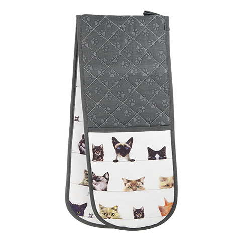ASHDENE Double Oven Glove Peeping Felines