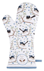 ASHDENE Oven Glove Plume and Perch Blue Wren