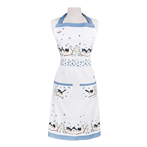 ASHDENE Apron Plume and Perch Blue Wren