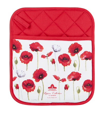 ASHDENE Pot Holder Poppies