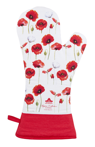ASHDENE Oven Glove Poppies