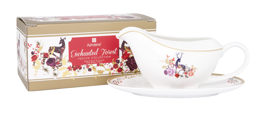 ASHDENE Gravy Boat Enchanted Forest Christmas