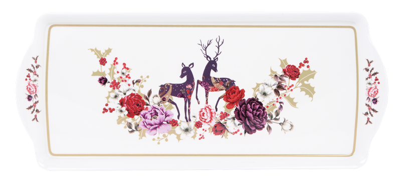ASHDENE Sandwich Tray Enchanted Forest Christmas