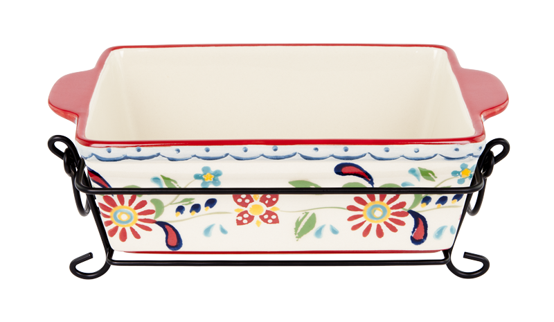 ASHDENE Small Baking Dish with Metal stand Daisy's Kitchen